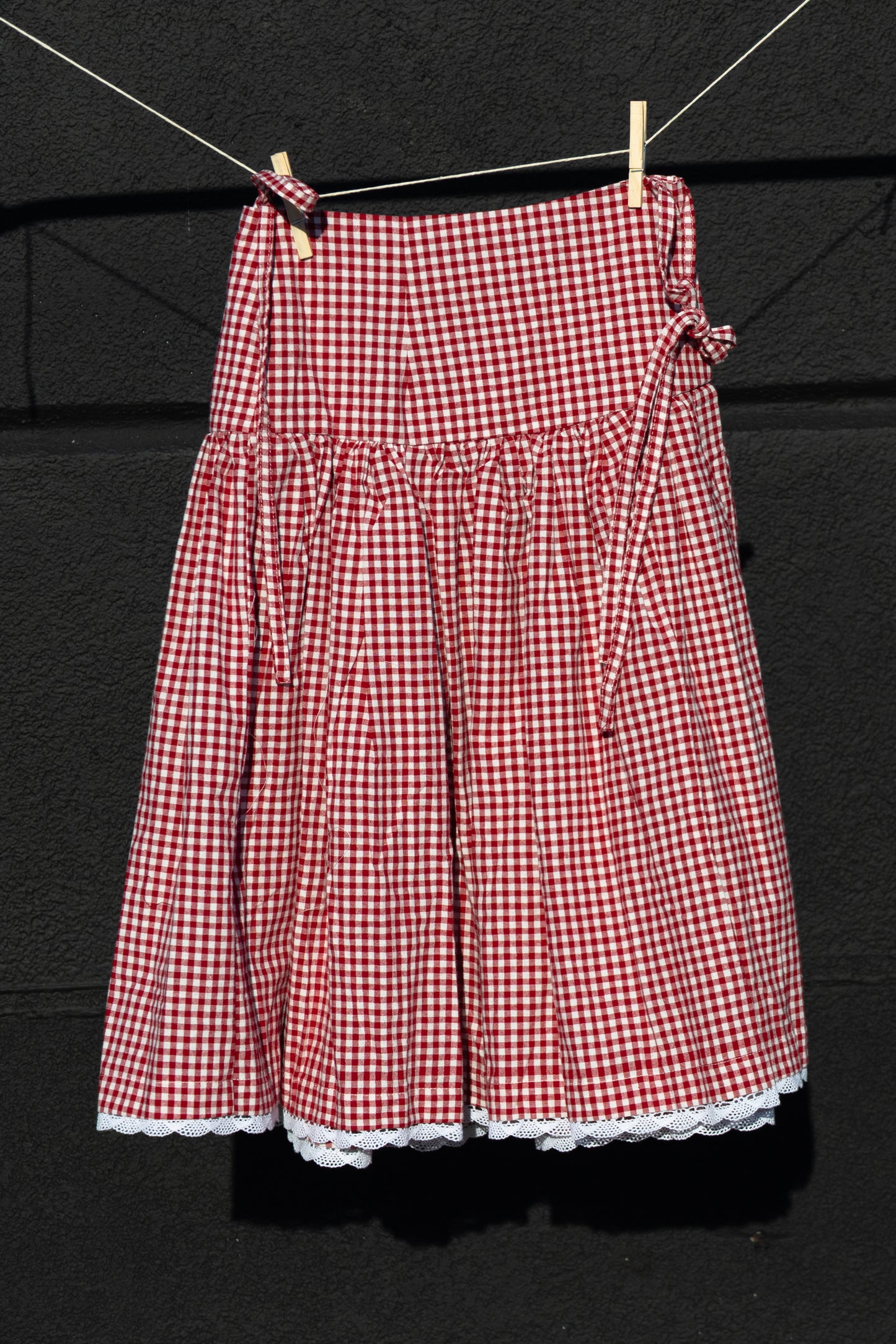 Drop Waist Wrap Skirt
