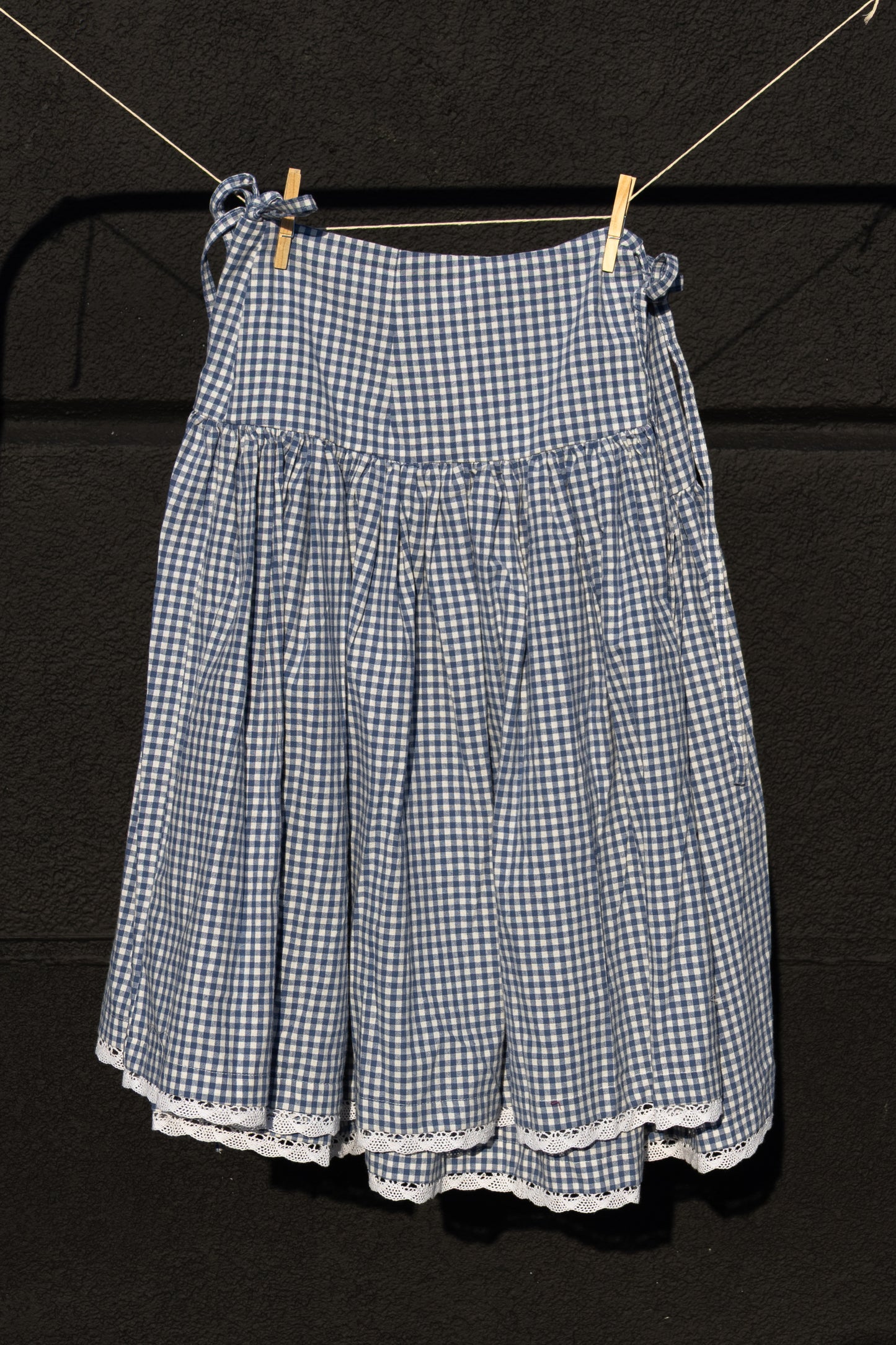 Drop Waist Wrap Skirt
