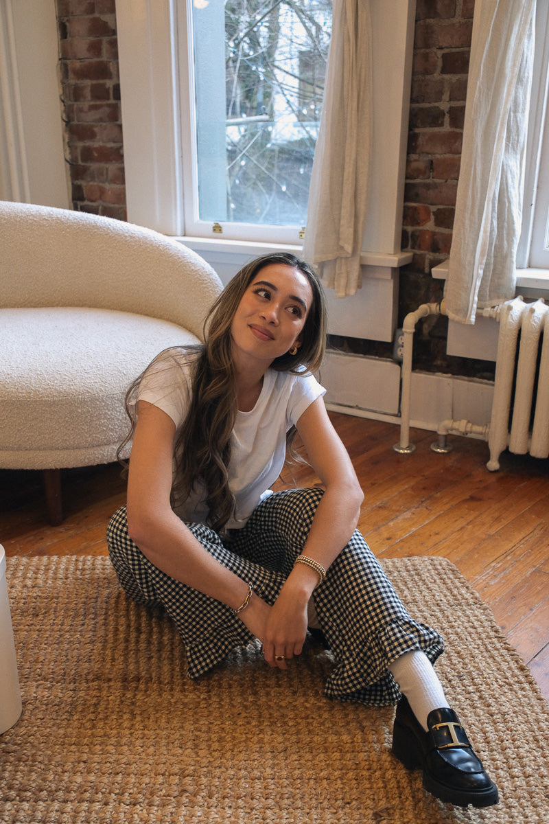 Gingham Flowy LoungePants