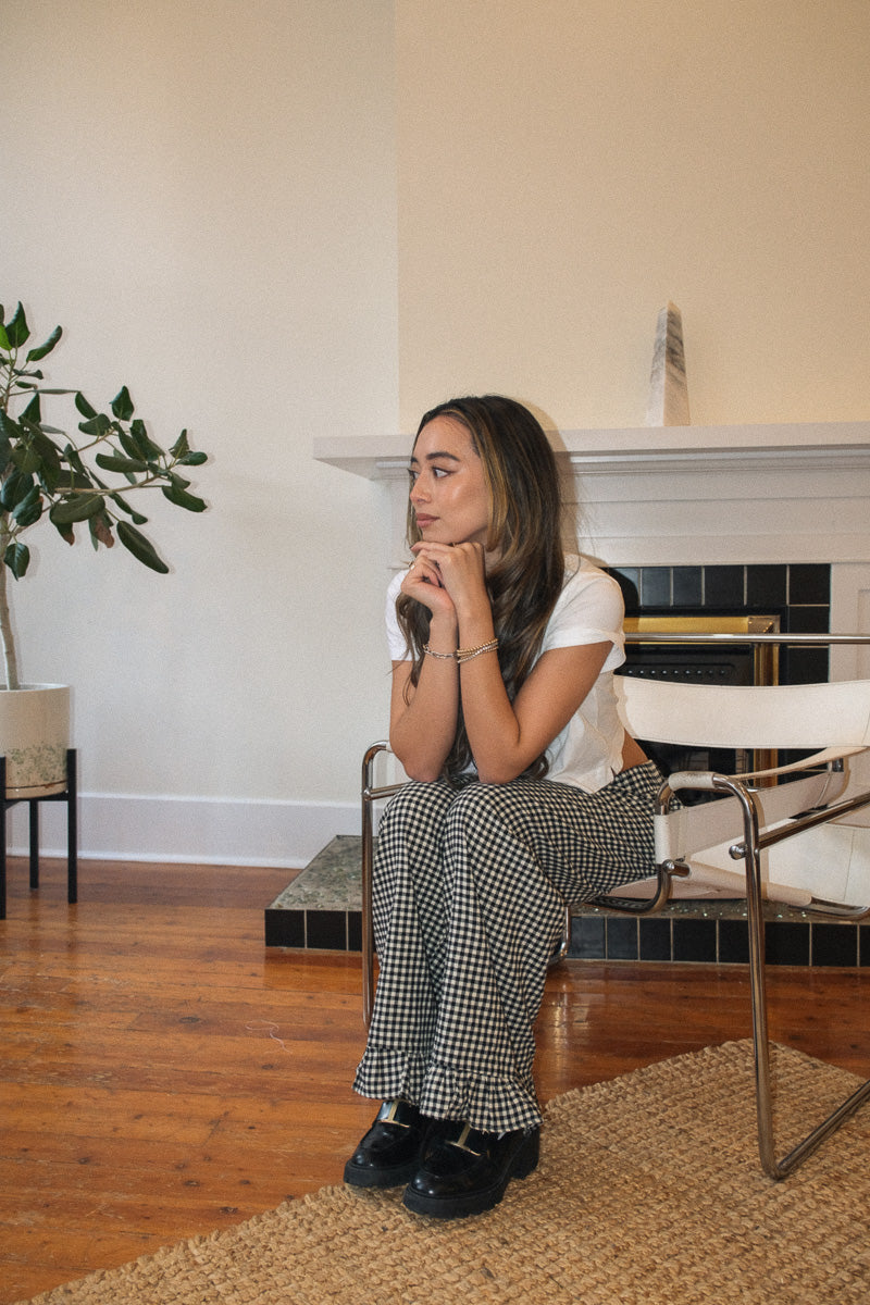 Gingham Flowy LoungePants