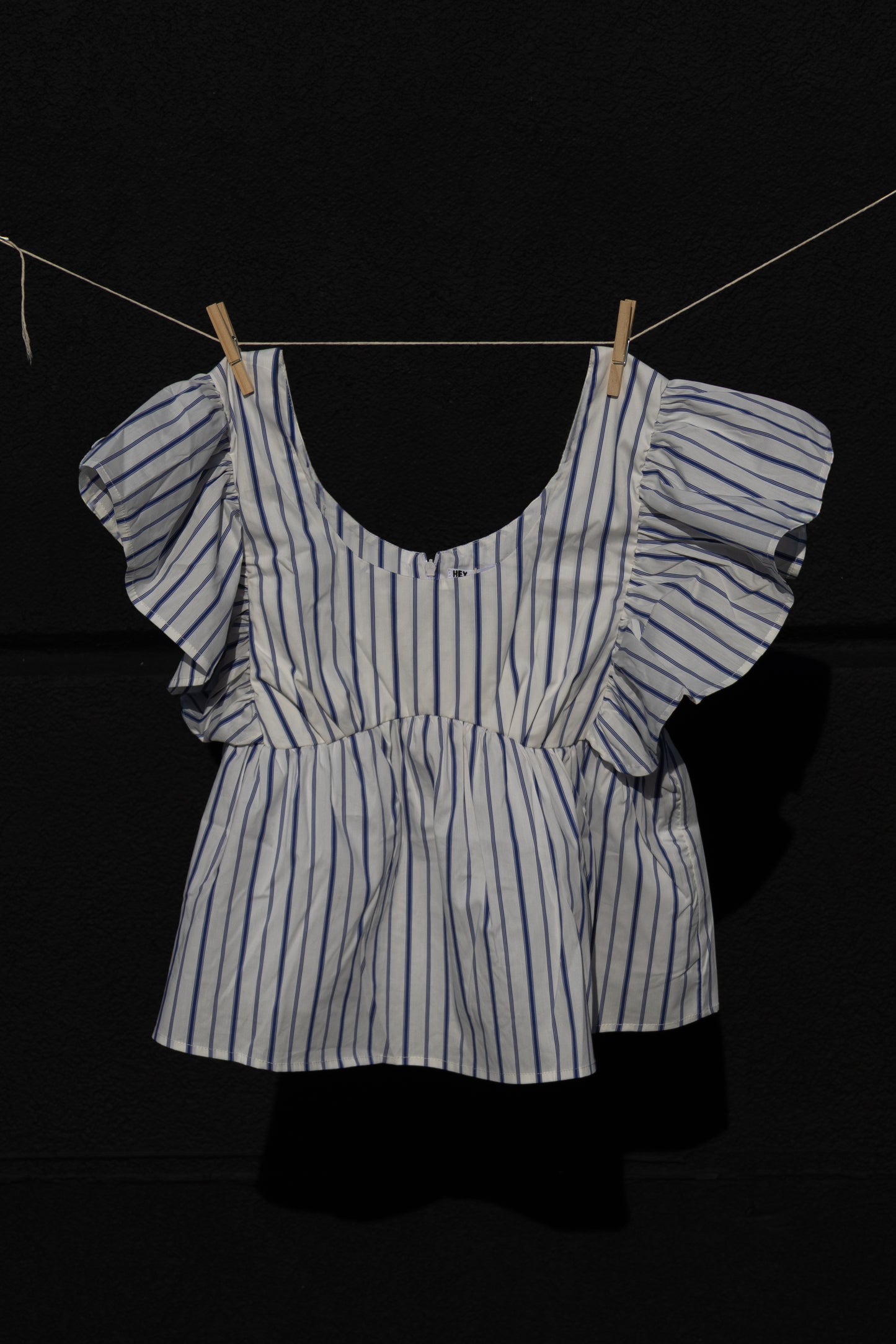 Poplin Peplum Blouse