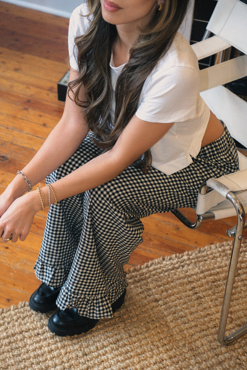 Gingham Flowy LoungePants