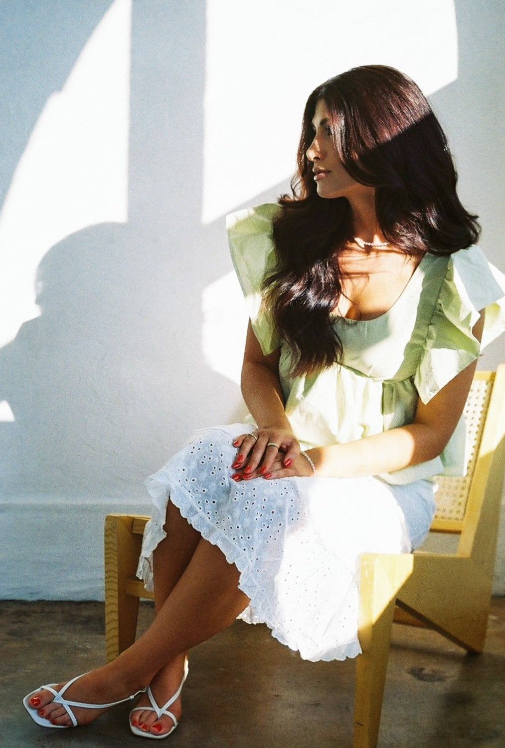 Poplin Peplum Blouse