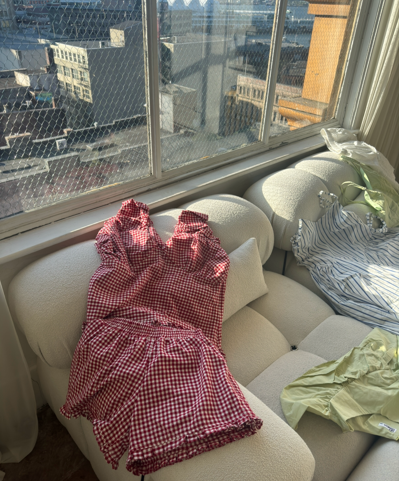 Gingham Set (Blouse & Shorts)