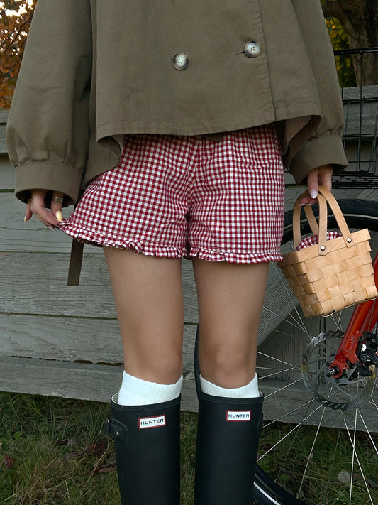 Red Gingham Shorts